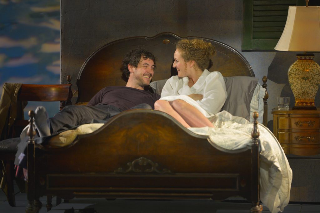 Dan Clegg as Spike and Brenda Meaney as Hilary, at A.C.T.